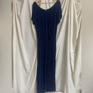 Eva knit jumper, romper, Made in the USA navy blue